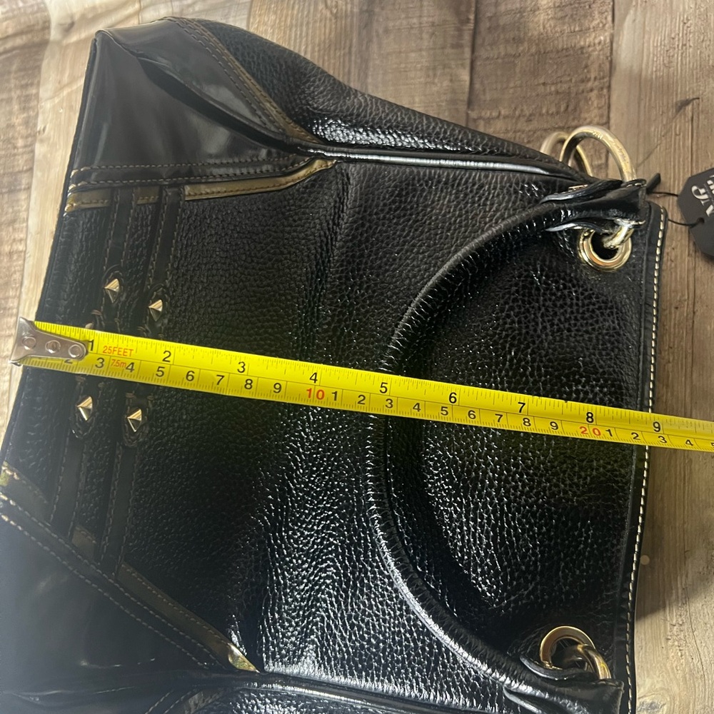 Daks black leather top handle shoulder bag - Picture 10 of 16
